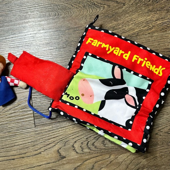Manhattan Toy Company Farmyard Friends Soft Book EUC - Picture 4 of 12